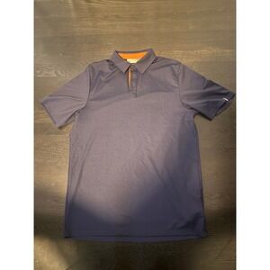 Kjus Polo Shirt Size 54IXL Navy Orange Short Sleeve UPF 30 Golf Athletic Mens
